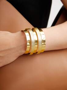 BizChic 1入組時尚手環合適的適用於女性日常穿著 - 金色 - 查看 1