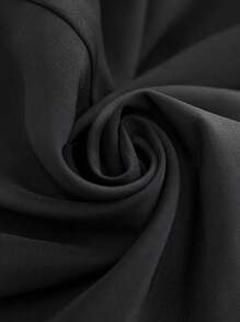 Maija Cazadora de cuello con solapa bajo asimétrico - Negro - Ver 7