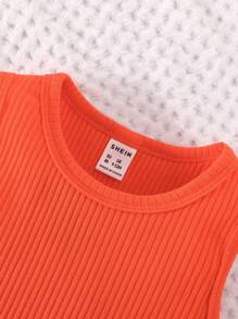 女嬰格紋印花夾克&荷葉邊洋裝 - 彩色 - 查看 4