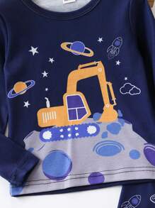 Bộ đồ ngủ Bé trai - Xanh đậm - Xem 3