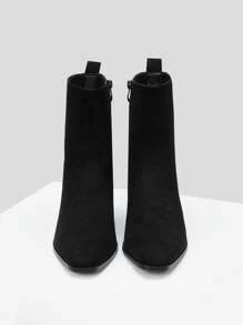 MOTF PREMIUM BLOCK HEEL BOOTIES - Black - View 8