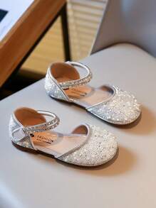 Zapatos Planos De Primavera/verano Para Exteriores Bonitos Y Sencillos Para Niños - Plateado - Ver 1