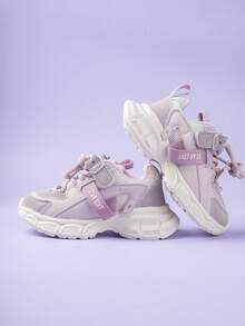 Calzado deportivo para niños, los números en la superficie superior del zapato están impresos como 28 para la talla 26-31 y 33 para la talla 32-37. - Rosa - Ver 5