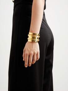 BizChic 1入組時尚手環合適的適用於女性日常穿著 - 金色 - 查看 2