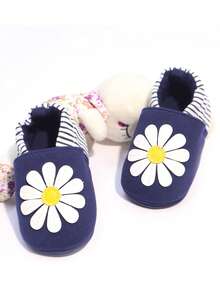 Bebé Chicas flor Zapatos mary jane con Correa elástica , cómodo con dulce para aprendiendo a - azul real - Ver 5