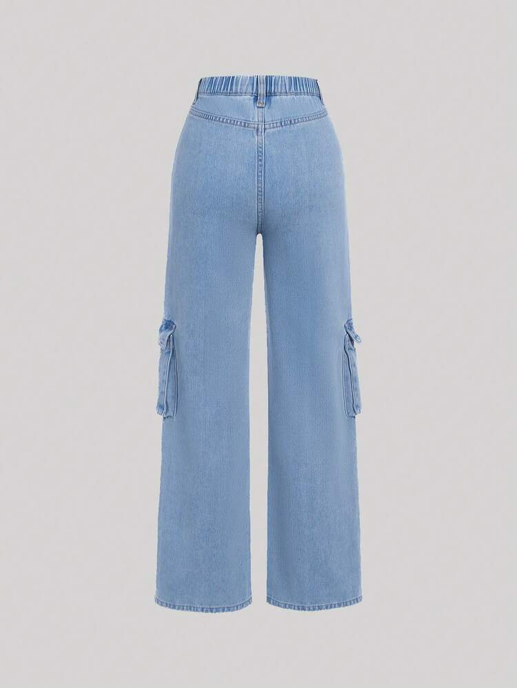 Teen Girl Flap Pocket Jeans