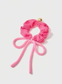 1 Peça Garotas Rosa Laço Laço De Cabelo Com Metal Bola Cabeça Para Vários Penteados , Acessórios De Cabelo