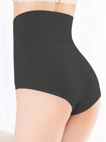 素色高腰塑形三角褲