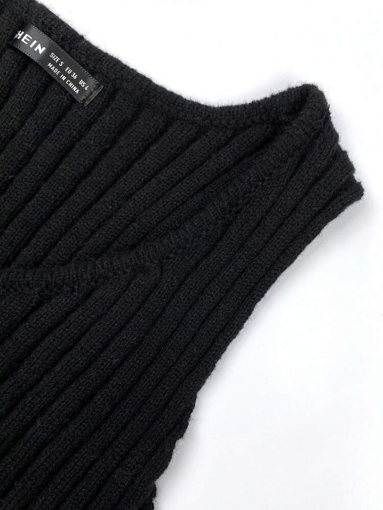 Solid Ribbed Knit Top