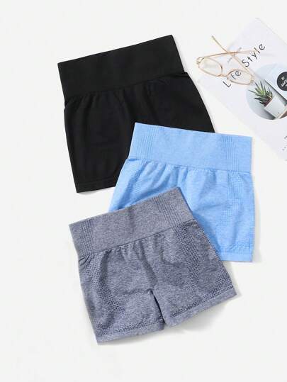 Easithlete 3st Seamless High Stretch Sports Shorts Stretchiga Shorts Damer Sweat Short, Gym Shorts, Biker Shorts