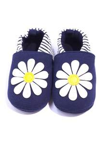 Bebé Chicas flor Zapatos mary jane con Correa elástica , cómodo con dulce para aprendiendo a - azul real - Ver 4