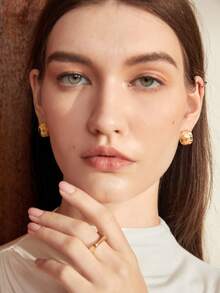BizChic Tối giản Vòng khuyên tai - Trong sáng - Xem 3