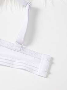 Women's Casual Plain Padded Bralette Bra Set Of 3 Multicolor Fabric Medium Stretch - Multicolor - View 6