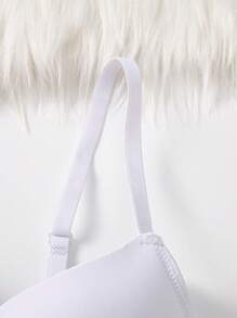 Women's Casual Plain Padded Bralette Bra Set Of 3 Multicolor Fabric Medium Stretch - Multicolor - View 3