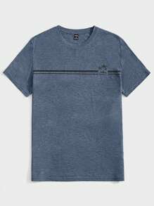 Manfinity VCAY Men Striped & Tropical Print Tee, Summer
