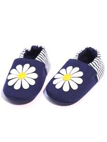 Bebé Chicas flor Zapatos mary jane con Correa elástica , cómodo con dulce para aprendiendo a - azul real - Ver 3