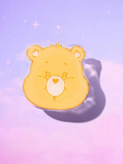 ROMWE X Care Bears 1 pieza Agarre de móvil emergente con diseño de oso de dibujos animados PVC