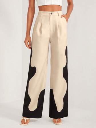 JOTADE STUDIO 高腰撞色闊腿褲