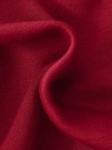 SHEIN Young Boy Letter Patched Zip Up Thermal Hoodie Without Tee,In Fall/Winter - Red - View 3