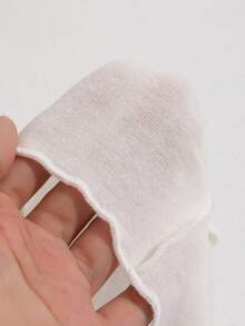 DAZY Lettuce Trim Seam Detail Tee - White - View 8