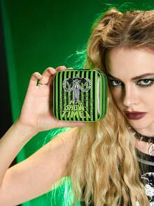 Beetlejuice | ROMWE 1pc Jewelry Box,Cartoon Letter Figure Graphic Portable Jewelry Organizer Storage Case - Multicolor - View 5