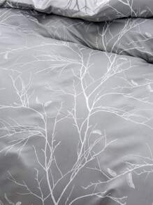 3pcs Lightweight Super Soft Microfiber Duvet Cover Set, Double-Sided Botanical Floral Printed Pattern - Soft Bedding Set, 3 Piece (1 Duvet Cover & 2 Pillow Shams), Suitable For Bedroom, Travel, Dorms (Boys & Girls)