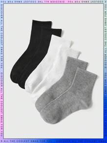 SHEIN 3pairs Baby Sports Ankle Socks For Daily Wear - Multicolor - View 1