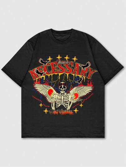 Street Life Guys Skull & Wings Graphic Tee