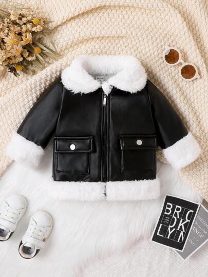 c-boy #awlook Black leather jacket set