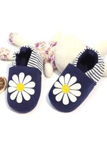 Bebé Chicas flor Zapatos mary jane con Correa elástica , cómodo con dulce para aprendiendo a - azul real - Ver 1