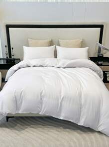 Juego de 3 piezas de funda nórdica de plumón, 100% microfibra lavada, ropa de cama ligera, con cremallera y 4 lazos en las esquinas, unicolor súper suave y cómodo (1 pieza funda nórdica/sin relleno + 2 piezas fundas de almohada/sin relleno), adecuado para dormitorio, viaje, dormitorio (ropa de cama para dormitorios de niños y niñas)