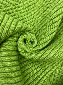 SHEIN Unity 條紋針織前紐扣開襟衫 - 橄欖綠 - 查看 6