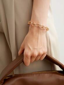 BizChic 簡約風時尚手鏈 - 金色 - 查看 6