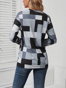 Geo Print Tee - Black - View 2