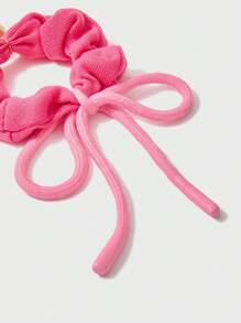 1 Peça Garotas Rosa Laço Laço De Cabelo Com Metal Bola Cabeça Para Vários Penteados , Acessórios De Cabelo