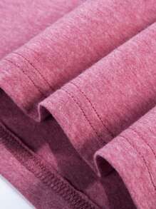 INAWLY Slogan Graphic Tee Be Real Not Perfect Graphic Tees Women Tops - Dusty Pink - View 5