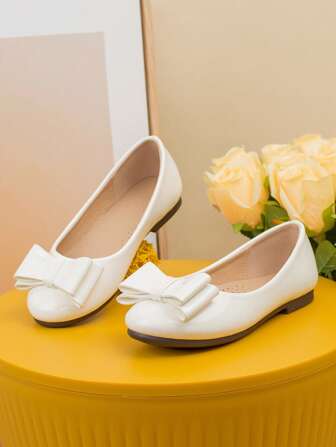 Mädchen Kinder Schleifenapplikation Weichsohlige Ballerinas