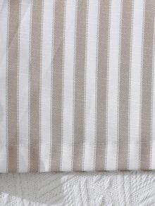 SHEIN Essnce In sọc Nút phía trước Quần short - Nhiều màu - Xem 4