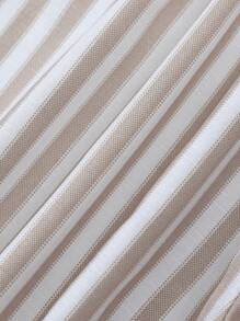 SHEIN Essnce In sọc Nút phía trước Quần short - Nhiều màu - Xem 6