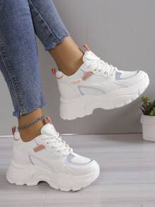 Giày thể thao Chunky Dày lên Tăng Chiều cao Giày thể thao - trái cam - Xem 5