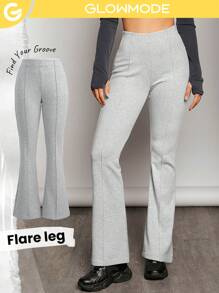 GLOWMODE Tiếng Pháp Thoải mái Quần loe Thoáng khí Hấp ẩm Phóng điện Mồ hôi - Màu Xám nhạt - Xem 1