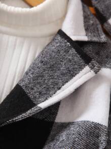 SHEIN 男小童冬天休閒針織開衫外套附帽子 - 彩色 - 查看 7