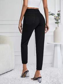 RueChic High Waist Mom Fit Jeans