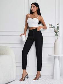 RueChic High Waist Mom Fit Jeans