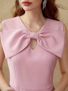 MOTF PREMIUM Robe À Nœud Papillon (Sans Ceinture)