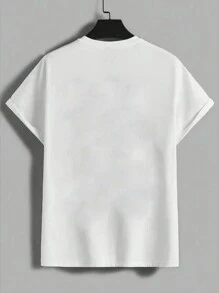Men Bird Print Tee - White - View 2