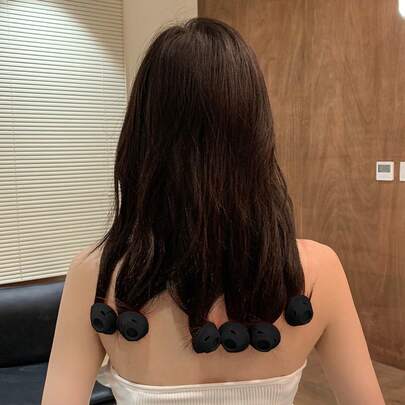 DAZY Máy uốn tóc màu trơn, con lăn tóc tự kẹp