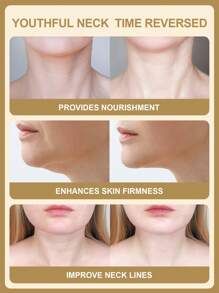 Slow Sunday Collagen Neck Mask, Tightens And Firms, Reduces Neck Wrinkles,K Beauty, For Valentine's Day, Valentines Gift, Valentines Day Gift, Ideal For Party - Golden - View 2