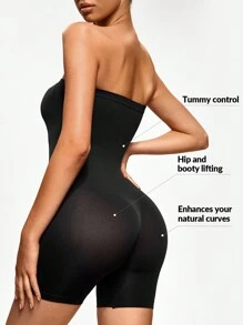 SHAPORA Body fajas unicolor tubo - Negro - Ver 3