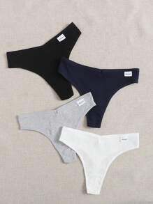 Snug Zone 4 packs Ensemble de culottes sexy et côtelées